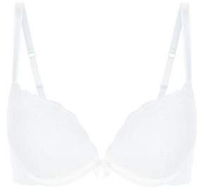 New Look White Lace Push-Up Bra