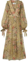 Thumbnail for your product : Zimmermann Melody Floral-print Silk-crepon Maxi Dress