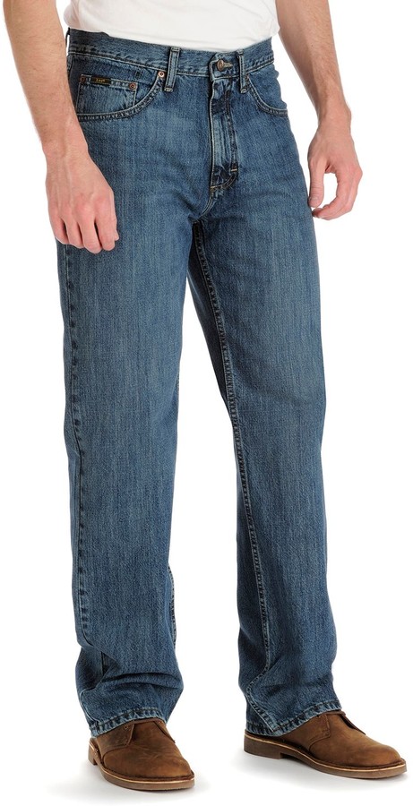 lee relaxed straight leg at the waist jeans