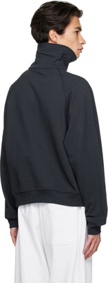 Recto SSENSE Exclusive Navy Half-Zip Sweatshirt