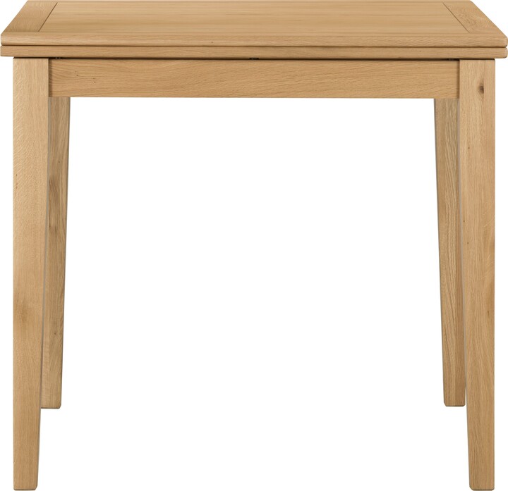 Dunelm Maddox 6 Seater Rectangular Flip Top Dining Table, Oak Brown