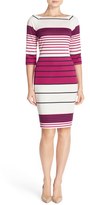 Thumbnail for your product : Donna Morgan Stripe Scuba Dress