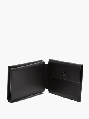 Acne Studios Logo-debossed Tri-fold Leather Wallet - Black