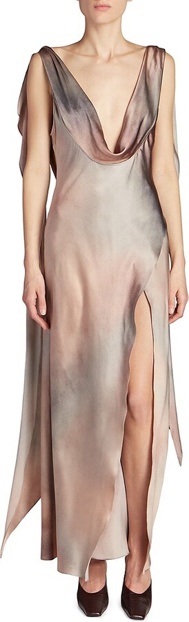 Acne Studios Dikte Silk-Blend Satin Gown ShopStyle Evening Dresses