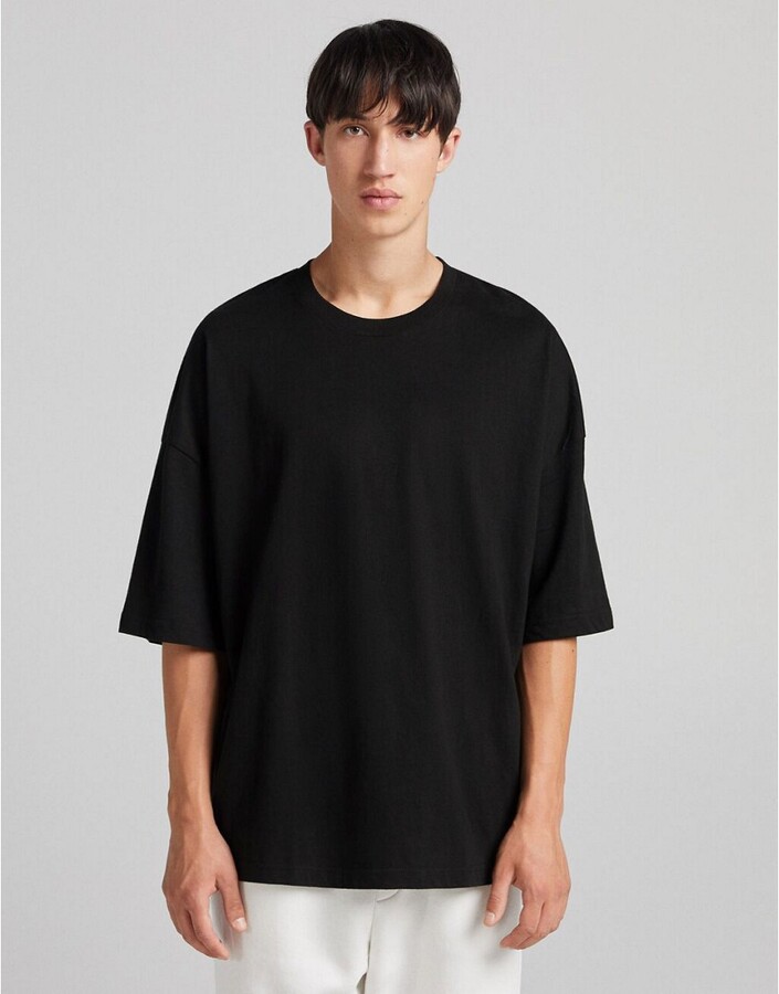 Bershka Oversized T-Shirt In Black - ShopStyle
