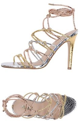 guess gold sandals