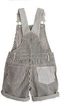 Thumbnail for your product : J.Crew Girls' denim overalls in railroad stripe
