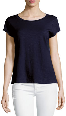 Eileen Fisher Short-Sleeve Organic Cotton Top