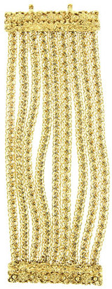 Oscar de la Renta Golden Multi-Row Chain Bracelet