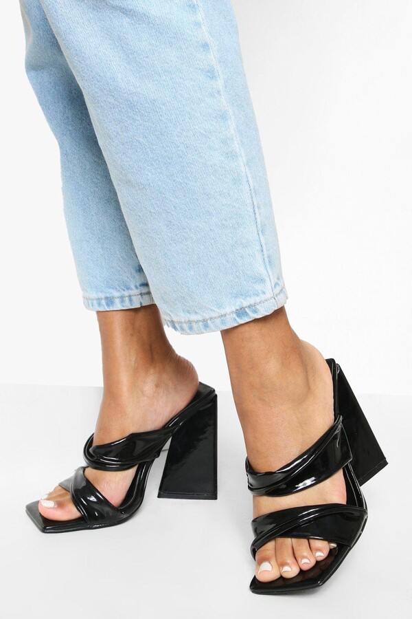 wide width mule heels