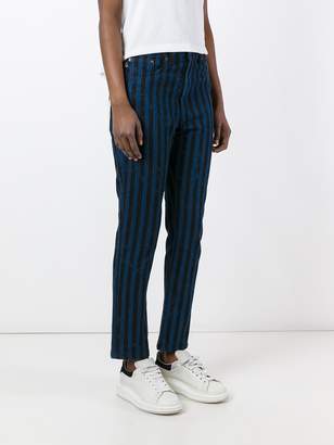 Marc Jacobs stripe flood stovepipe jeans