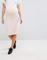 Thumbnail for your product : ASOS Maternity Petite Longer Line Midi Pencil Skirt In Jersey