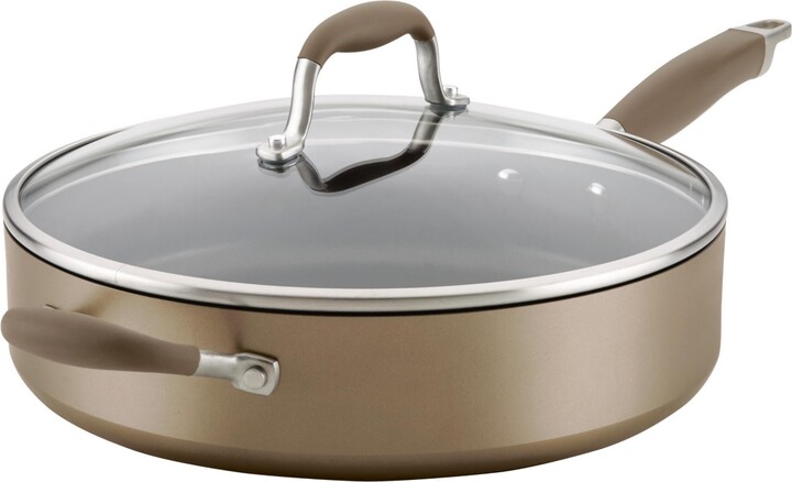 Anolon Accolade Forged Hard-Anodized Precision Forge 2.5 Quart Saucepan,  Moonstone