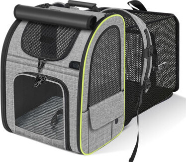 Cat Carrier Backpacks, Expandable Cat Backpack With Shade Cover, Breathable Mesh, Pet Carrier Backpack For Cats Small Dogs Puppies, Dog Carrier Backpa