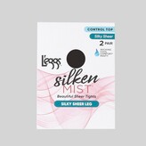 Thumbnail for your product : L'eggs Silken Mist Women's Ultra Sheer Run Resistant 2pk Pantyhose -