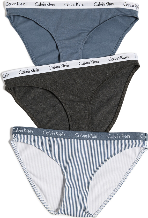 Vernietigen etiquette zwavel Calvin Klein Underwear Women's Gray Panties | ShopStyle