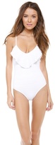 Thumbnail for your product : Shoshanna Emery Mills Eyelet One Piece Swimsuit