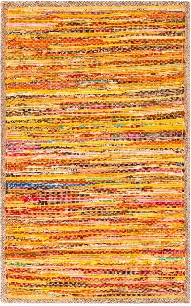 Safavieh MontaukMTK960HandWovenAreaRug-Gold/Natural-3'x5'