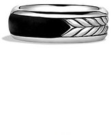 Thumbnail for your product : David Yurman Chevron Exotic Stone Black Onyx Band Ring