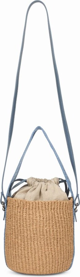 Chloé Woody Drawstring Small Basket Bag