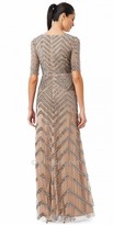 Thumbnail for your product : Adrianna Papell Chevron Beaded Illusion Evening Dresses