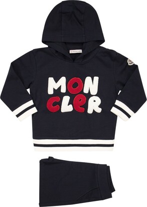 Moncler Enfant Logo-Embroidered Stretched Tracksuit Set