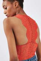 Thumbnail for your product : Topshop Coral lace racerback body