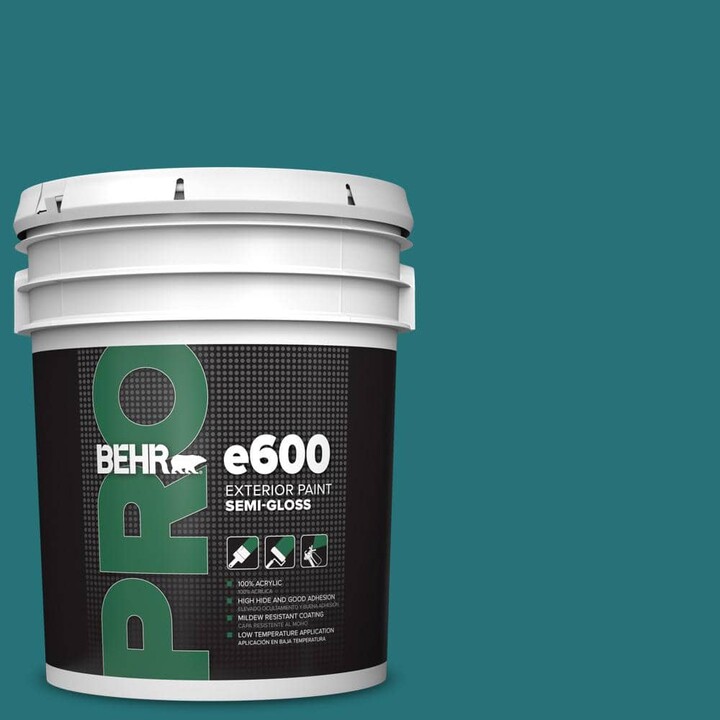 BEHR PRO 5 gal. #520D-7 Mosaic Tile Semi-Gloss Exterior Paint