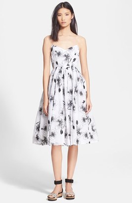 Tracy Reese Embroidered Fit & Flare Dress