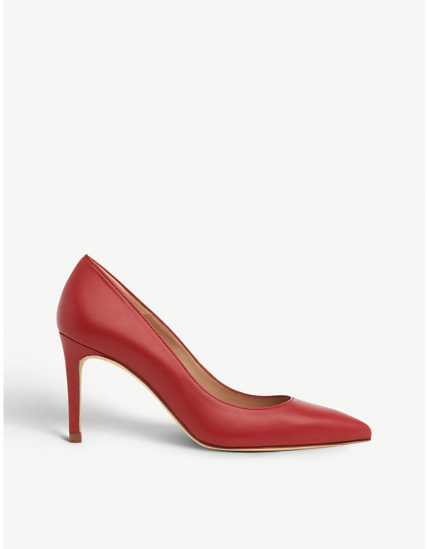 ladies red court shoes uk