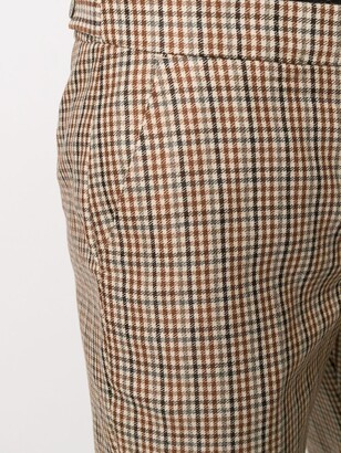 Pt01 Cropped Check Trousers