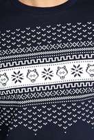 Thumbnail for your product : boohoo Crew Neck Printed Sweater