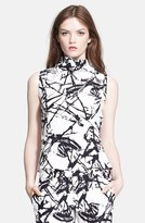 Thumbnail for your product : A.L.C. 'Jodey' Draped Print Silk Top