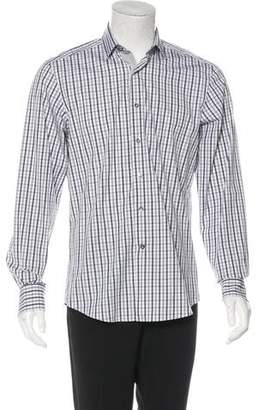 Lanvin Plaid Button-Up Shirt w/ Tags