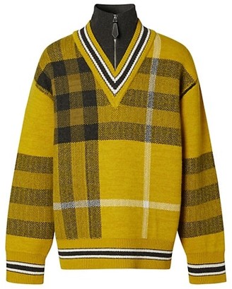 burberry half zip pullover