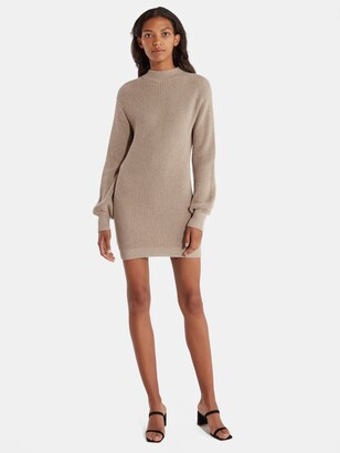 Billie the Label Rosa Mock Neck Mini Sweater Dress