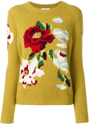 Allude floral sweater