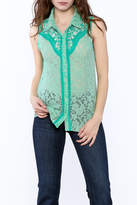Thumbnail for your product : Miss Me Lace Embroidered Tank