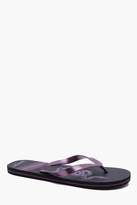 Thumbnail for your product : boohoo Snake Print Flip Flops