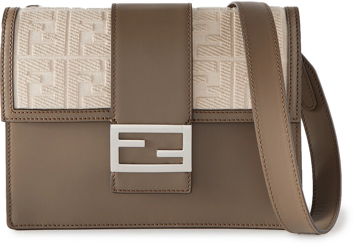 Fendi Leather Messenger Bag | Shop the world's largest collection 