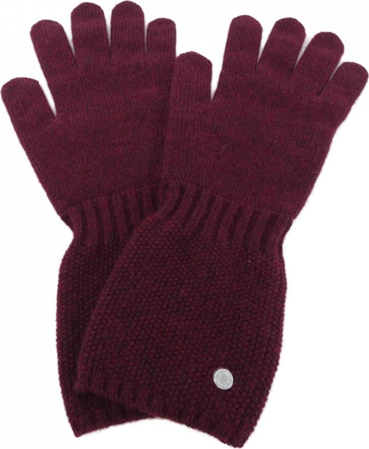 Hermes Red Color Cashmere Warm Gloves (Pre-Owned)