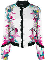 Just Cavalli floral print bomber jacket