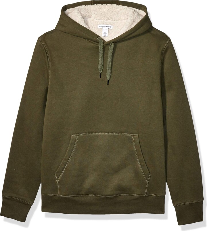 olive green pullover hoodie men's