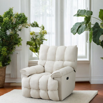 Hokku Designs Guildhall Upholstered Swivel Recliner