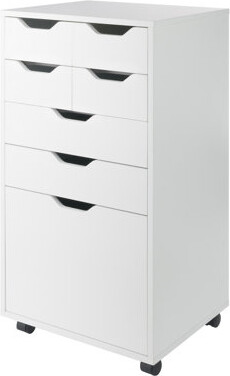 Winsome Halifax Bins & Drawers Multi-storage Tall Mobile Cabinet