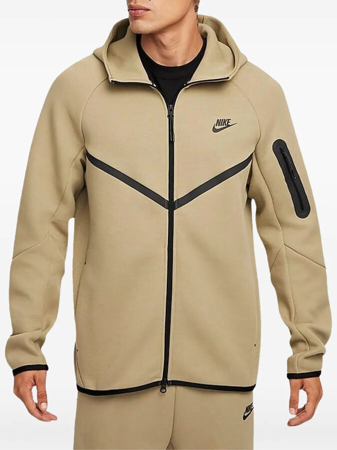 Tech Windrunner "Neutral Olive/Black" hoodie