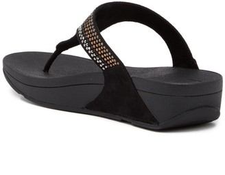 FitFlop Strobe Luxe Embellished Wedge Thong Sandal