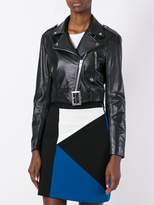 Thumbnail for your product : Jeremy Scott cropped biker jacket