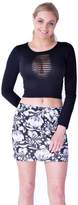 Thumbnail for your product : My Mix Trendz Women Ladies Mini Stretch Bodycon Fitted Plus Size Mini Short Skirt