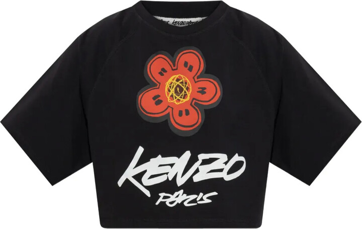 Kenzo Boke Flower cropped T-shirt